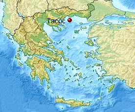 Тасос на карте Греции